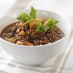 French LentilSupCremini蘑菇公司Sweet马铃薯公司微信健康厨房