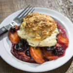 Pach & Blueberry Cobbler微信健康厨房